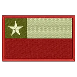 PBTC579G Bandera de Chile Baja Visibilidad