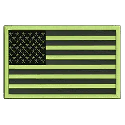 PBTC581G Bandera Táctica de EE.UU. Baja Visibilidad