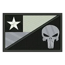 PBTC665 Bandera Chilena Símbolo Punisher